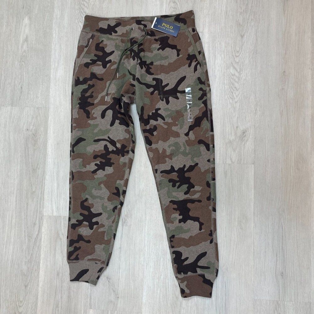 Polo Ralph Lauren Jogger Sweatpants Womens XS Camouflage Drawstring NEW